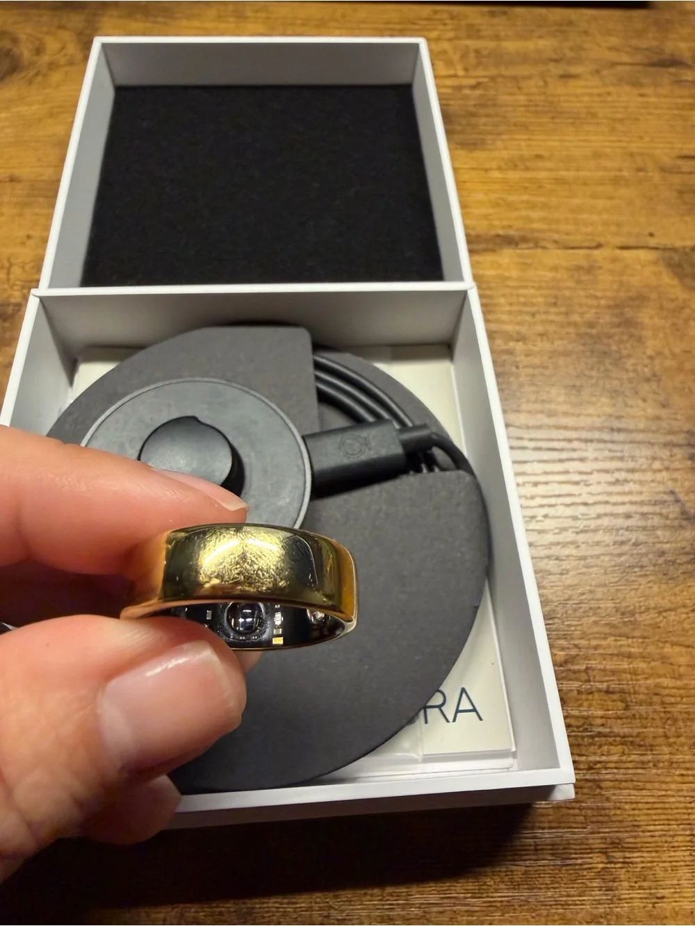 Oura Ring Gen3 Horizon Ring — Gold - Size 11